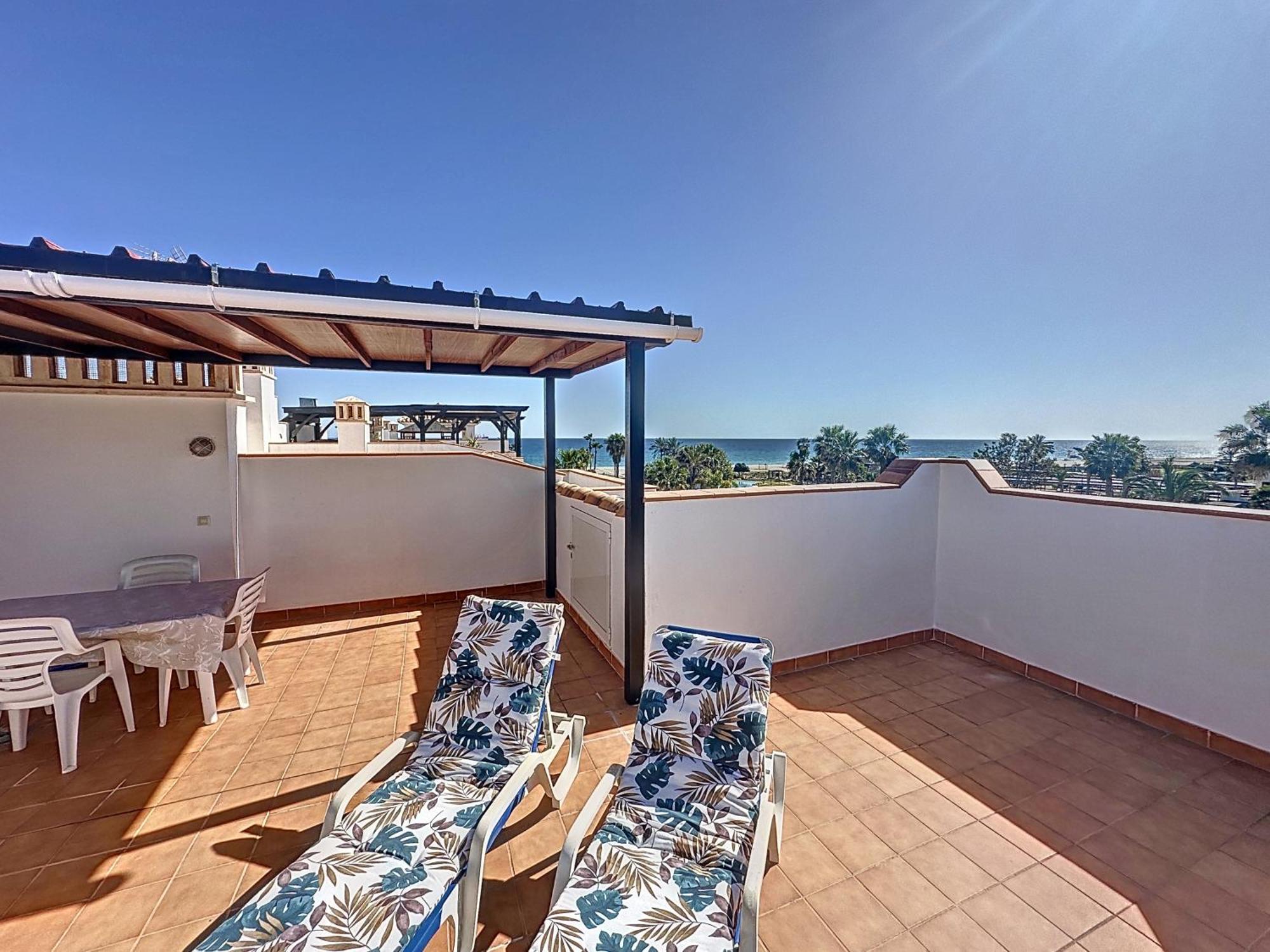 Vive Vera Rentals - Atico En 1º Linea Con Vistas Al Mar Eksteriør billede