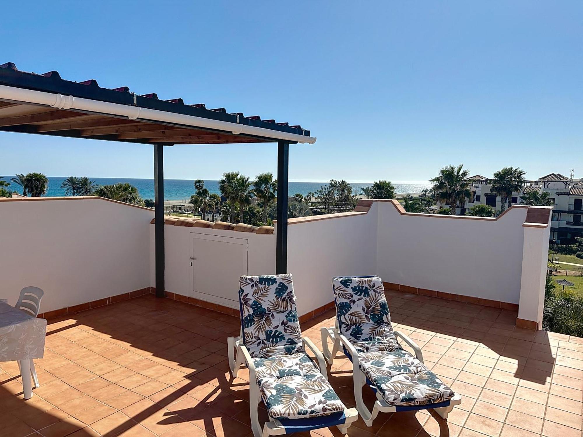 Vive Vera Rentals - Atico En 1º Linea Con Vistas Al Mar Eksteriør billede
